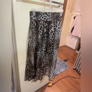 Black and Brown cheetah skirt